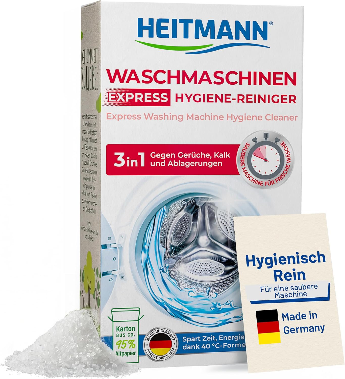 Heitmann Express Wash Machine Hygienic Cleaner 250g