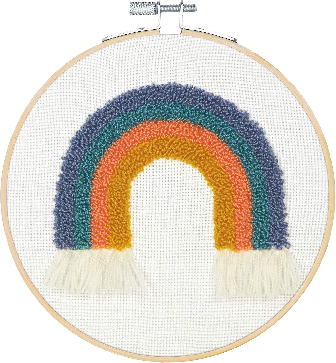 Dimensions 72-76200 Rainbow Punch Needle Embroidery Kit, 8'' Diameter
