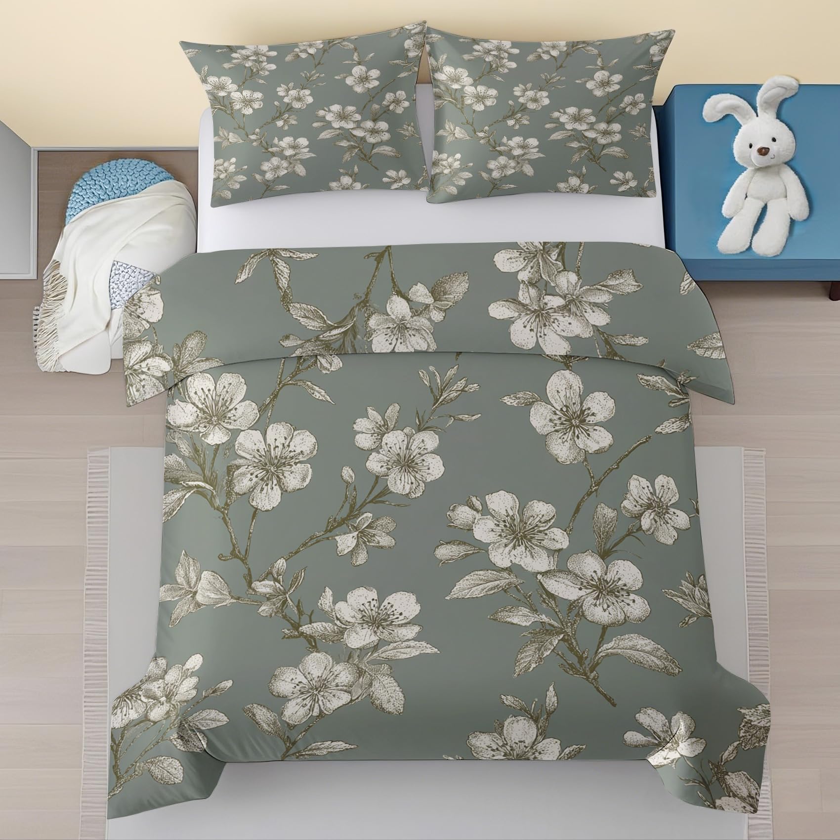 Housse de couette avec fermeture éclair pour un lit rapide à faire
