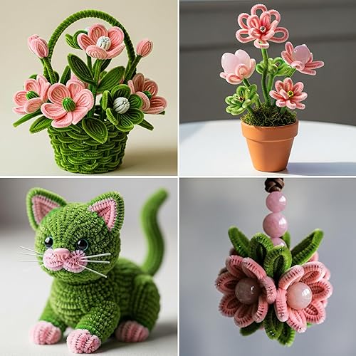 Vista 112 de Caydo 200 piezas de limpiapipas negras de Halloween, tallos de felpilla a granel para niños, manualidades, manualidades creativas y decoración