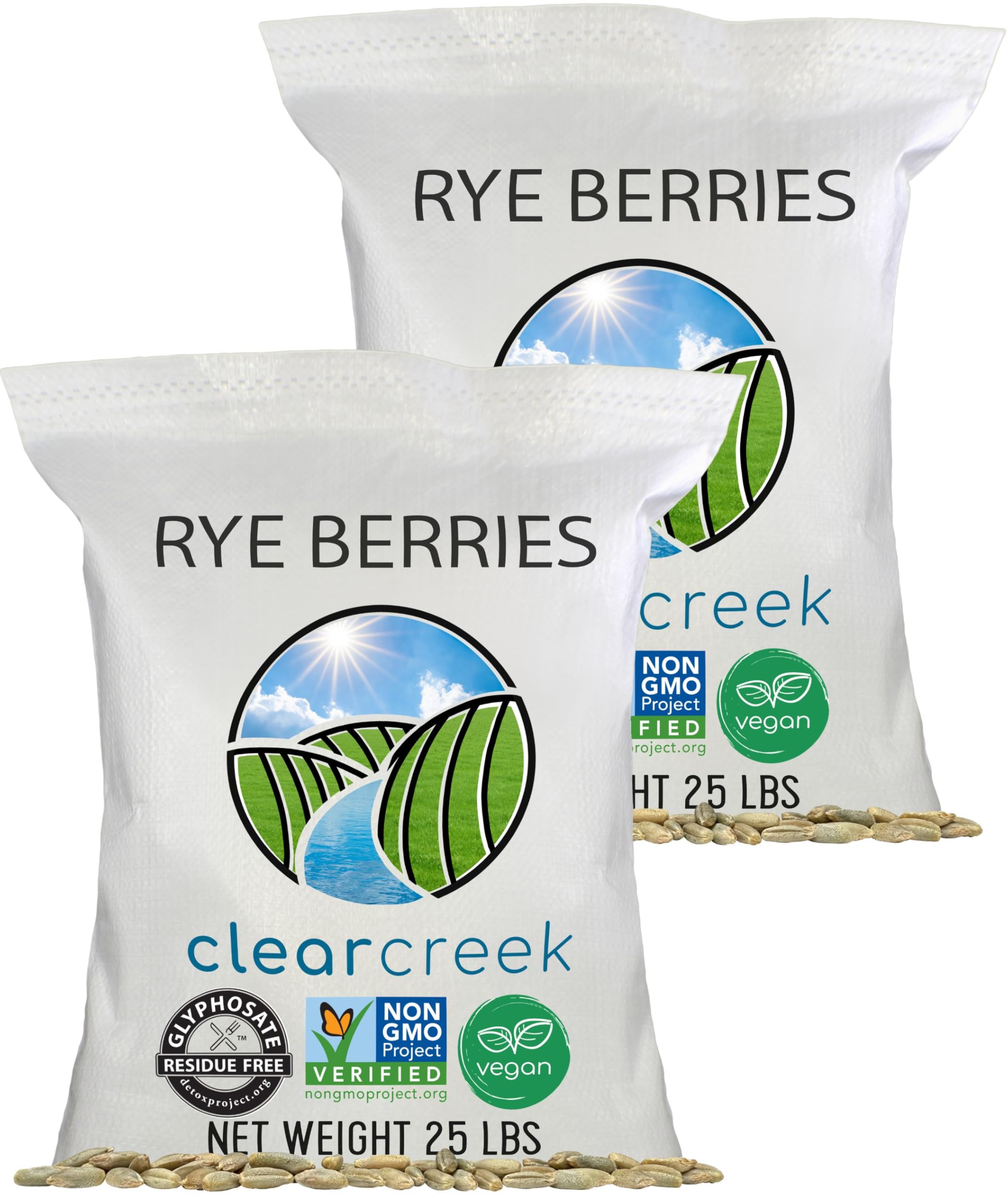 CLEAR CREEK Certified Glyphosate Residue Free Rye Berries - dried grains and rice | Mubboo