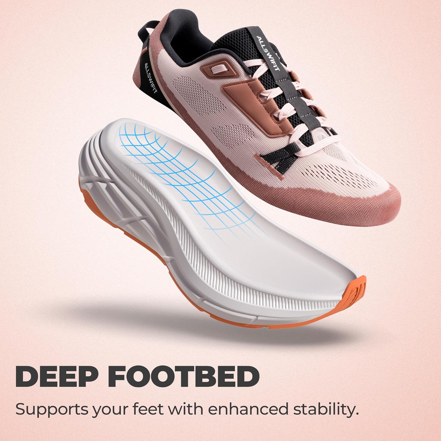 Women's Walking Shoes Cushion Running Tennis Non-Slip Comfortable Workout Gym Athletic Breathable Fashion Sneakers ActiveLite - Image 6