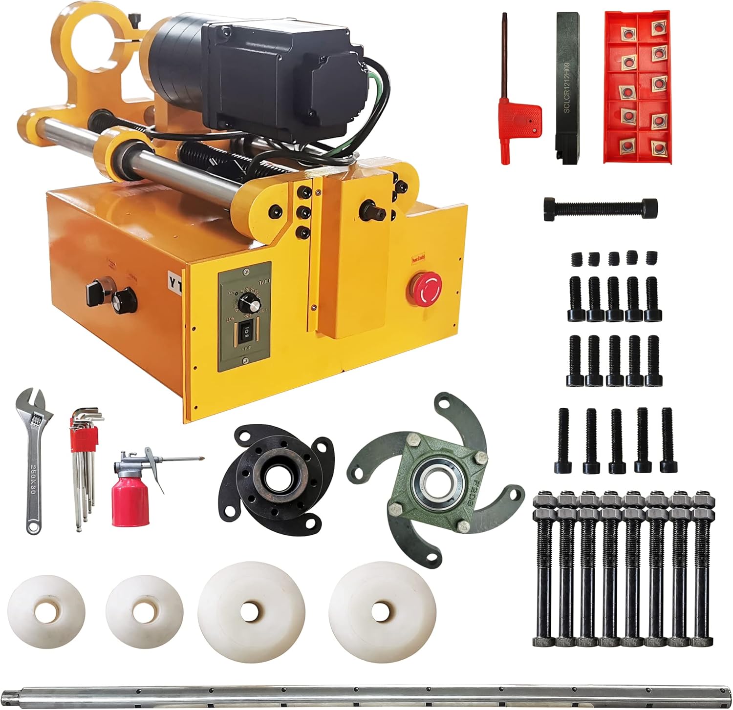 TECHTONGDA Portable Line Boring Machine 110V Hole Drilling Connecting