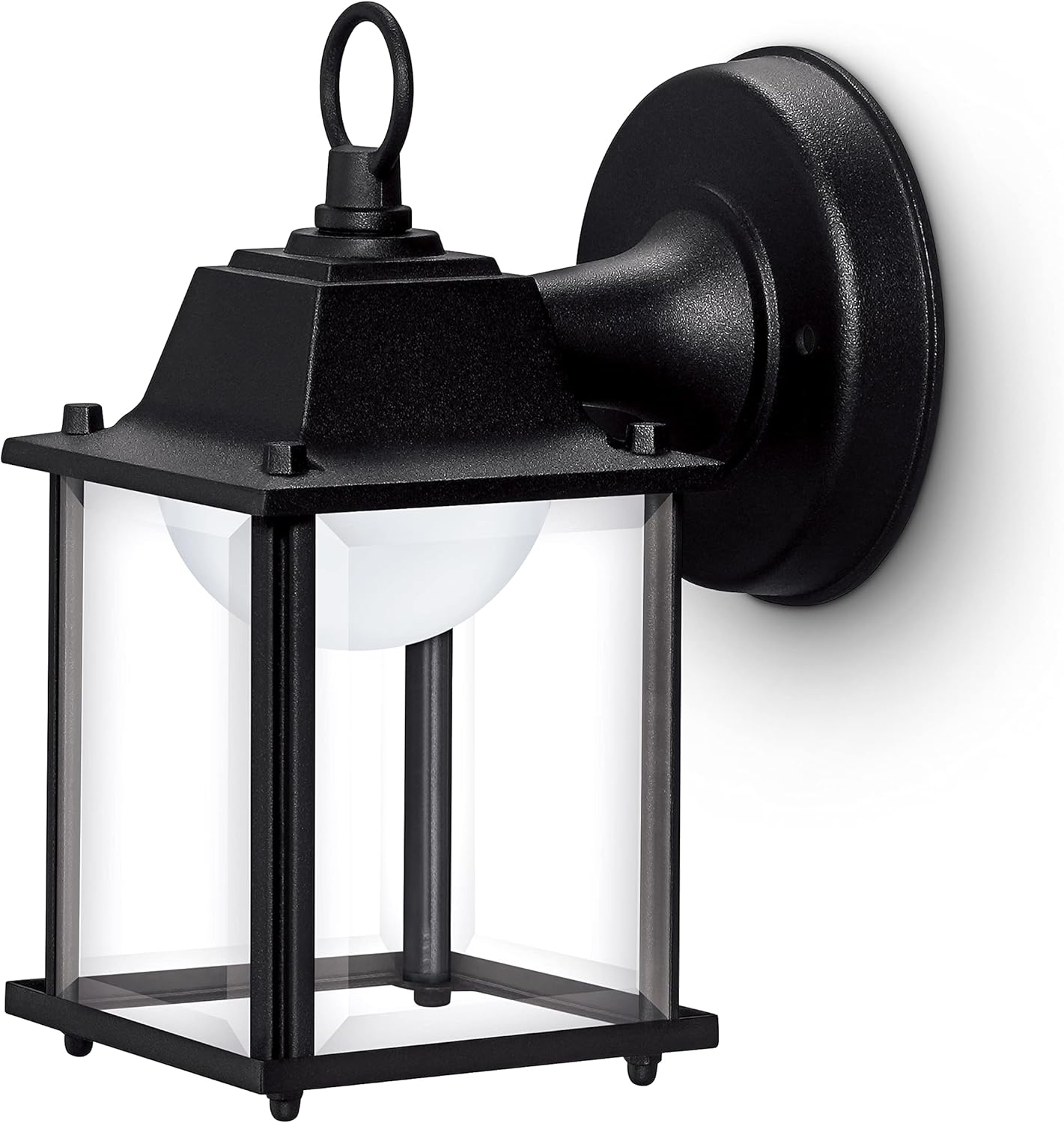 PHILIPS LED Outdoor Square Wall Lantern 2-Pack Bright White (3000K) 600 Lumen (11W = 50W) Weather Resistant