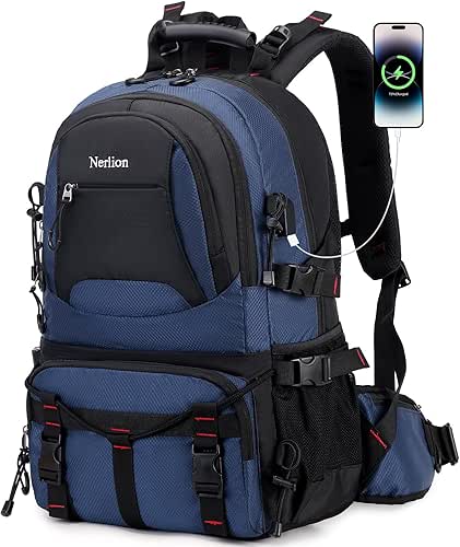 Nerlion 40L Hiking Backpack Travel Backpack for Men Women Camping
