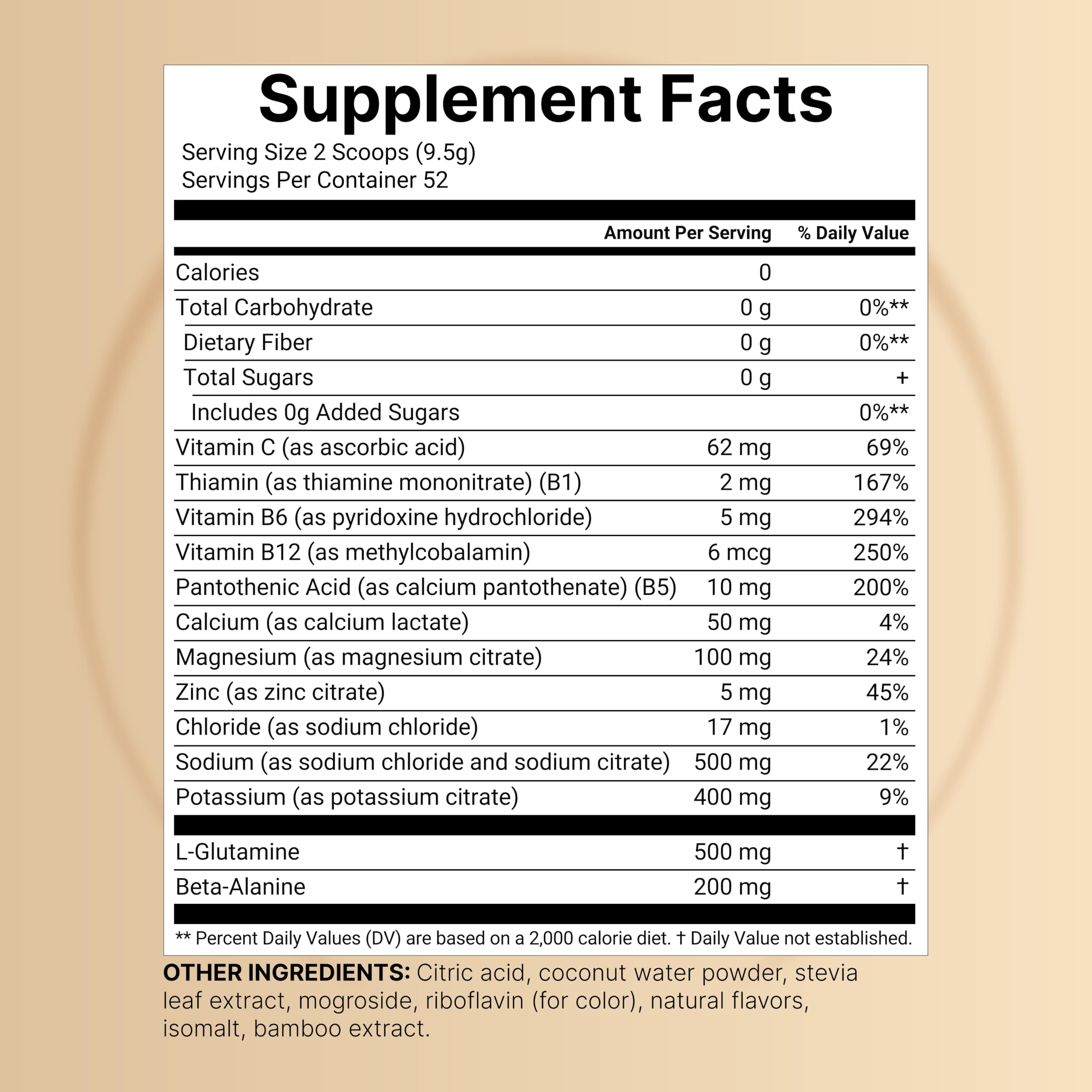 NatureBell Sport Electrolytes Powder Drink Mix, 500 g. No Sugar — Amazon image 2