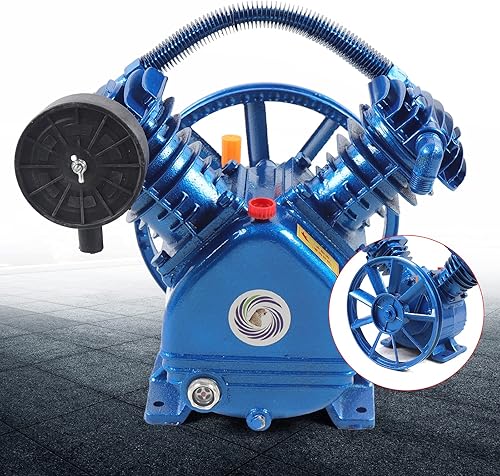 Miniatura 7 de Bomba de compresor de aire 22 KW 3 HP 175 PSI doble pistón estilo V bomba de compresor de aire de doble etapa