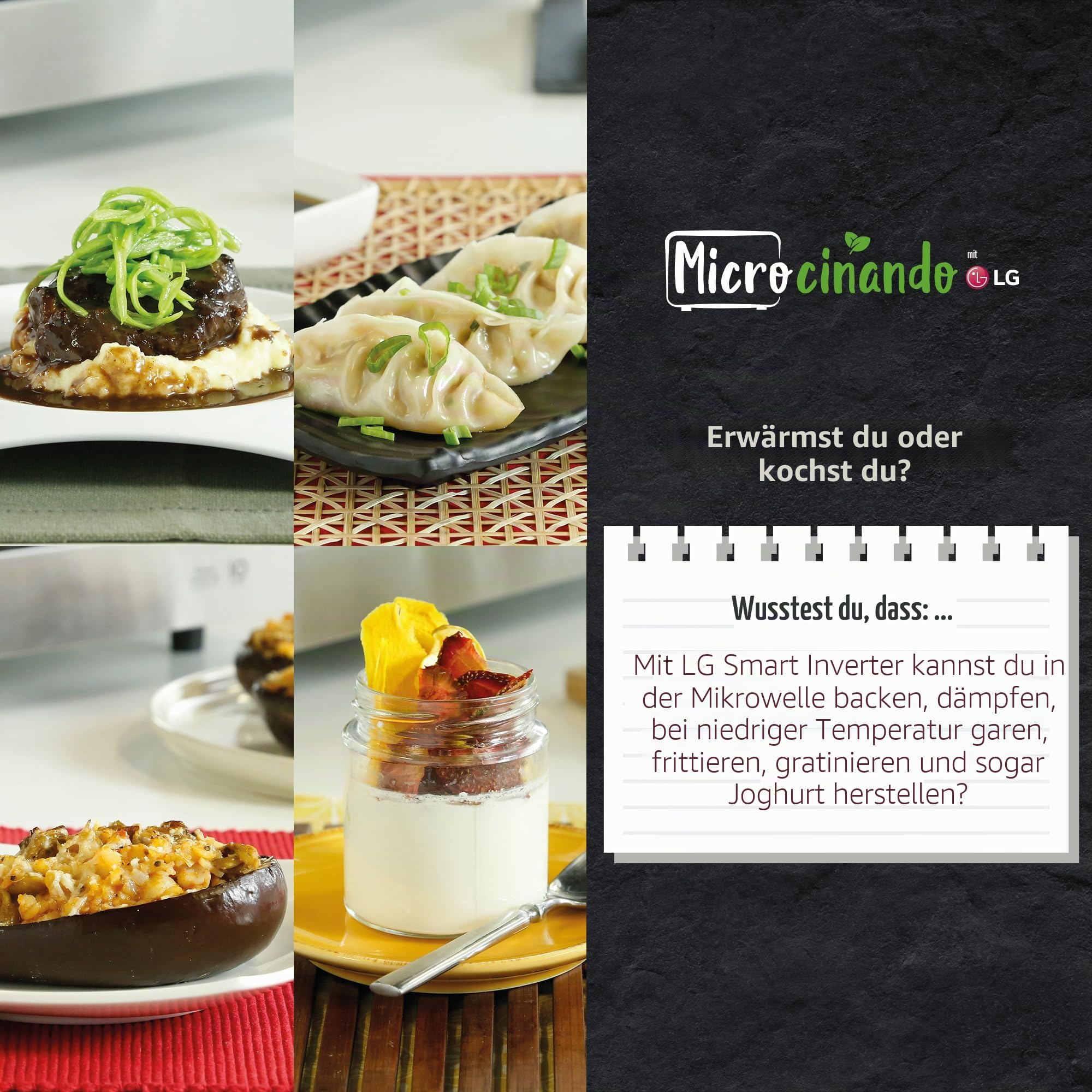 LG MGBZ2593F Einbau-Mikrowelle, 25 l, mit Grill, 900 W