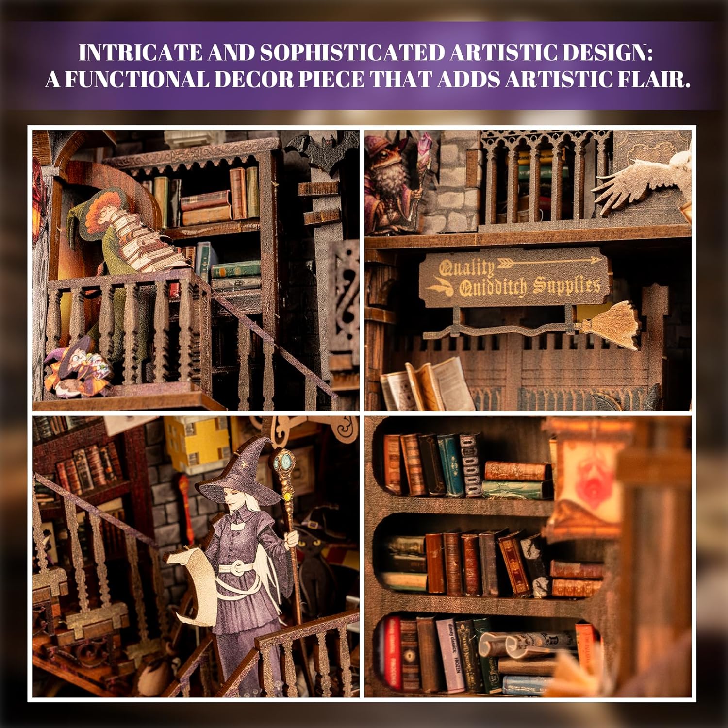 DIY Dollhouse Kit - 3D Round Wooden Miniature House Craft for Adults, Hanging Decor & Tabletop Display Tiny Home,Creative Home Decor and Gift Idea