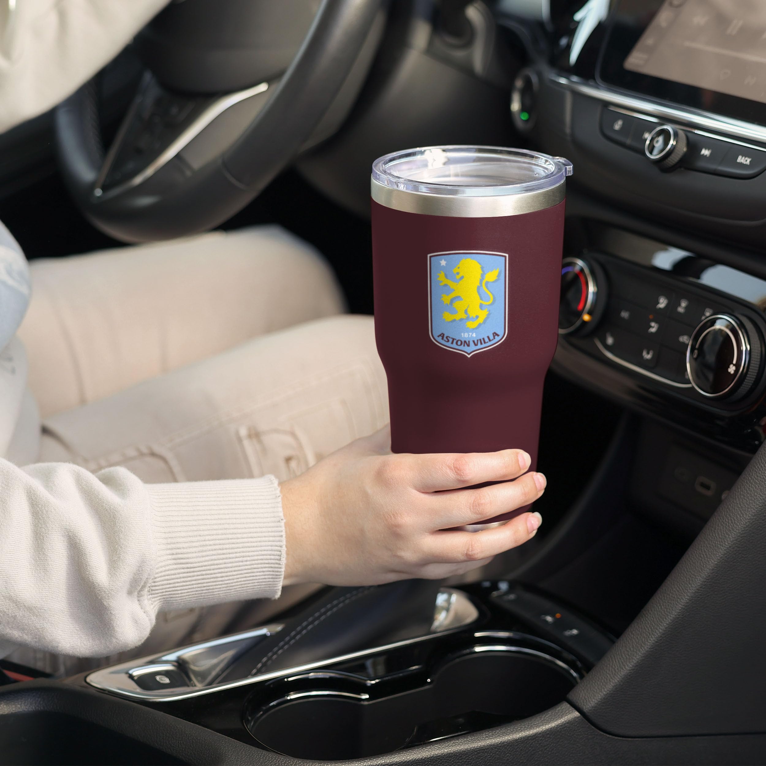 FOCO Officially Licensed Aston Villa FC Team Logo 850 mL Tumbler - Image 4