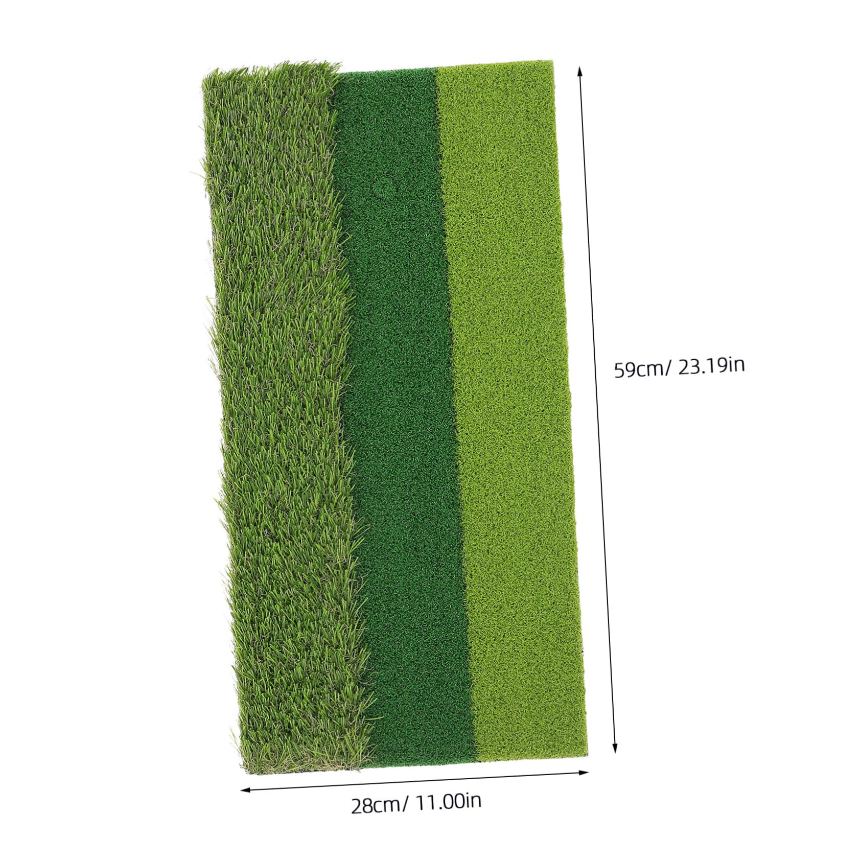 HEMOTON Golf Hitting Mats Realistic Turf Mat Practice Golf Equipment Heavy Duty