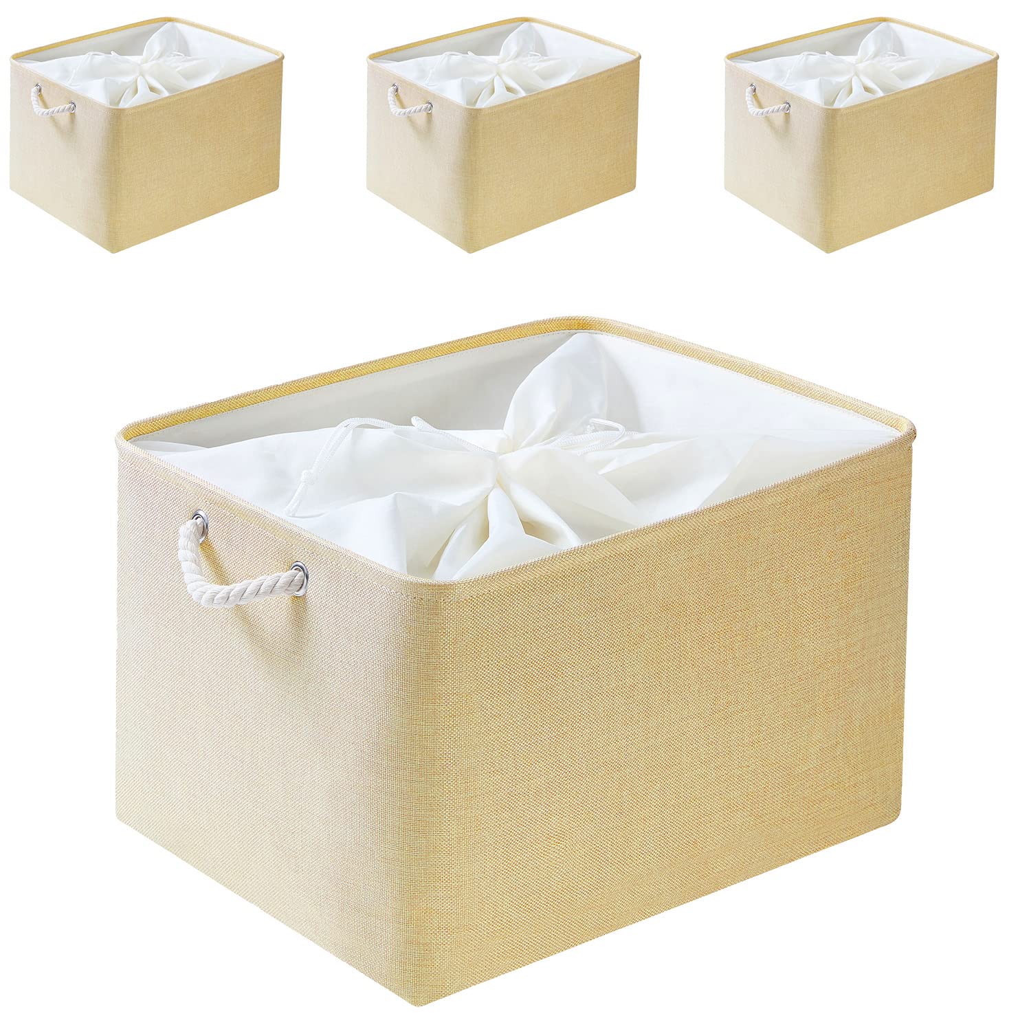 Mangata Kleine canvas opbergdoos, stoffen opbergmand met