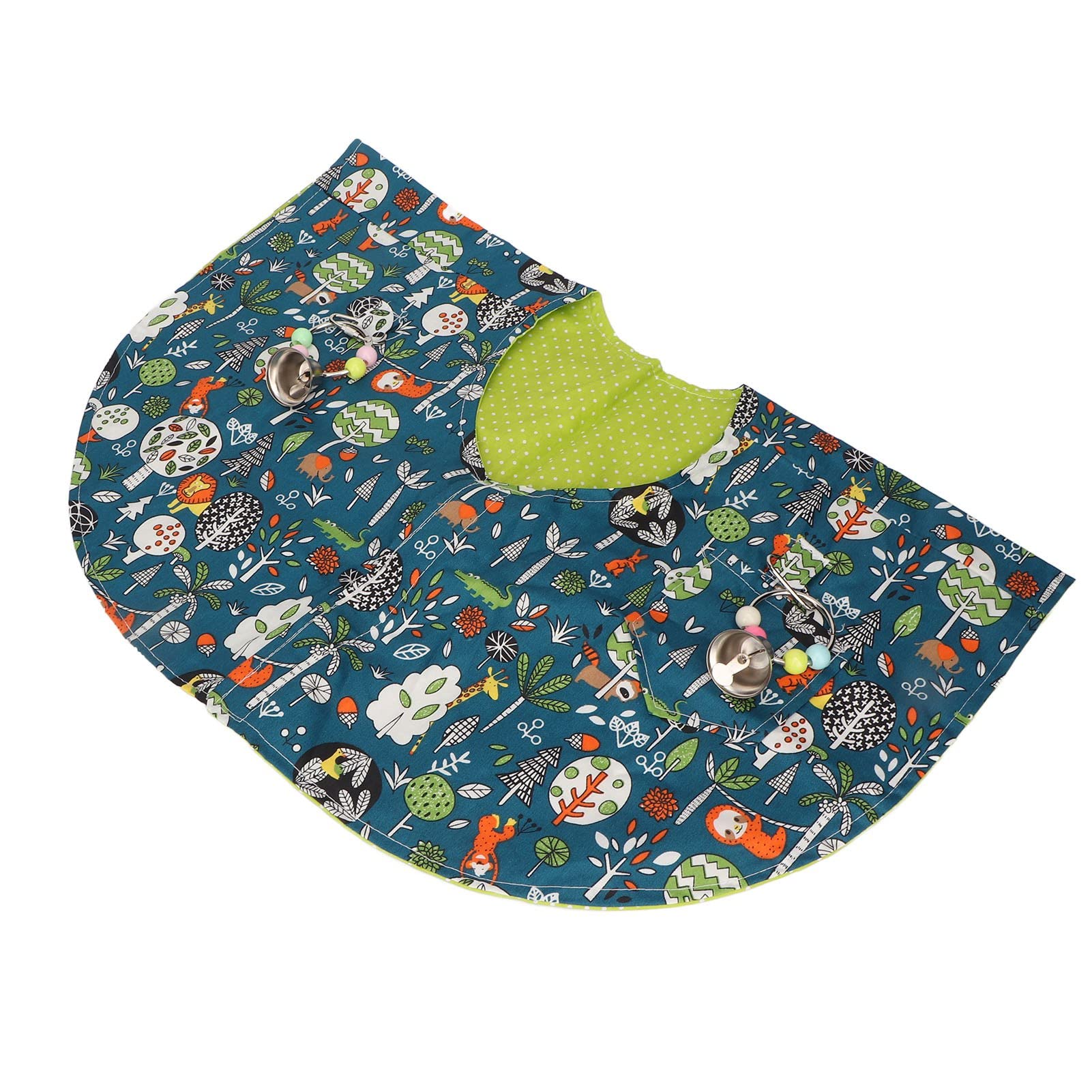 Gavigain Parrot Shoulder Protector, Soft Padded Cotton, Adjustable Fit, Hanging Loops for Toy and Anklet, Comfortable Bird Training and Bonding Accessory