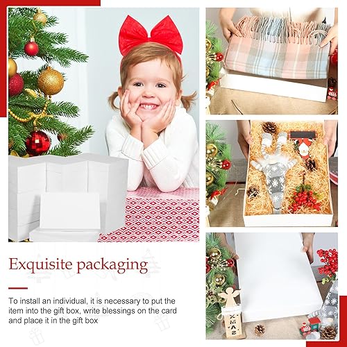 Miniatura 5 de joyhalo 30 Pack Shirt Gift Boxes Large White Gift Boxes with Lids for Presents, Clothes, Sweater, Coat, A pparel, 17"X 11"X2.5" Clothing Boxes for