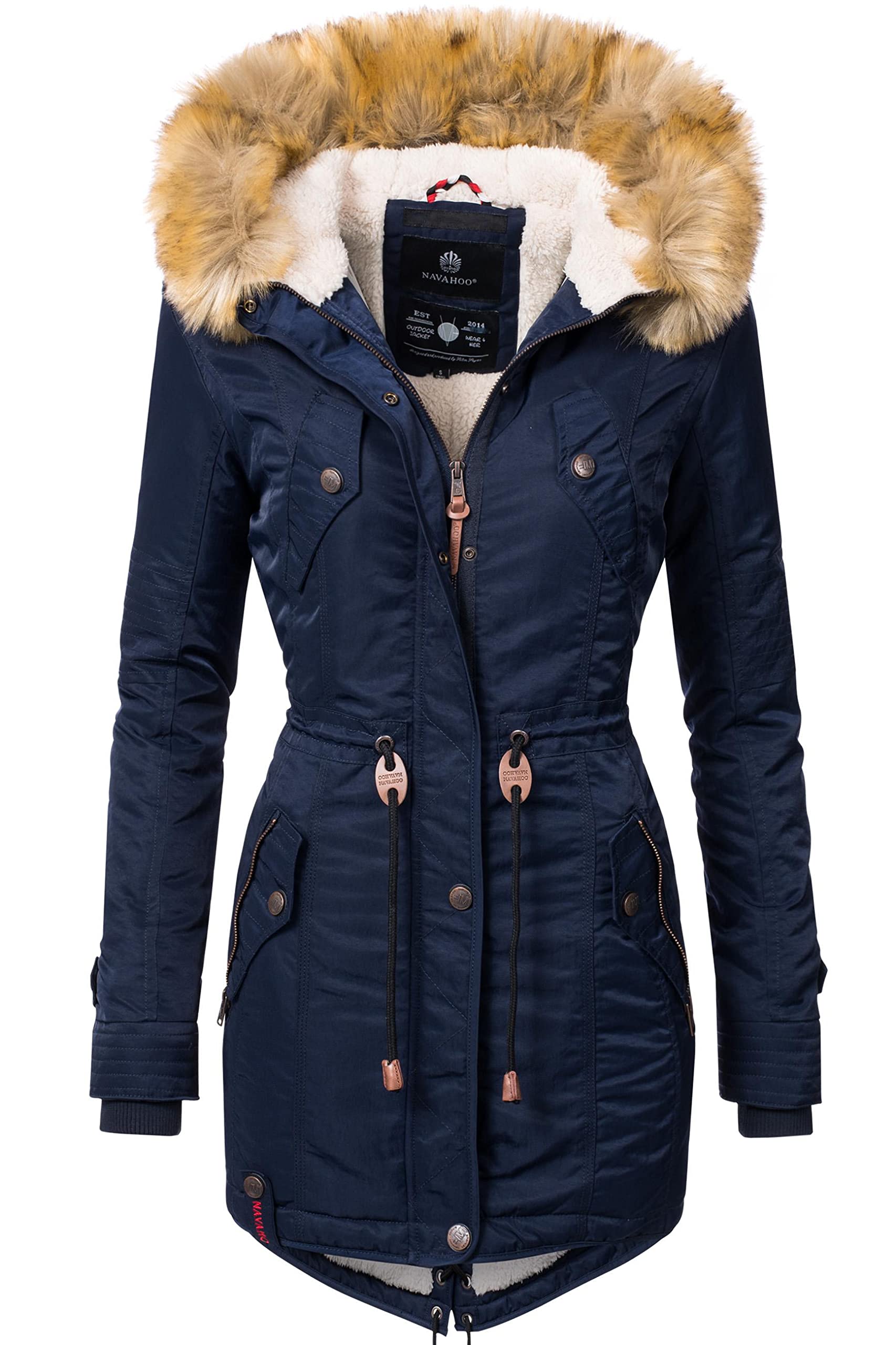 Navahoo Women's Blue La Viva Winter Parka Jacket Xs-3Xl - XXX-Large
