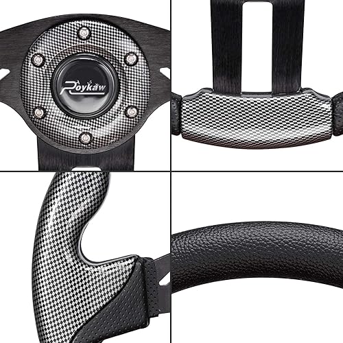 Miniatura 3 de Roykaw Volante universal para carrito de golf compatible con EZGO RXV TXT, Club Car DS Precedent Tempo, Yamaha G29 Drive Drive 2, diseño universal