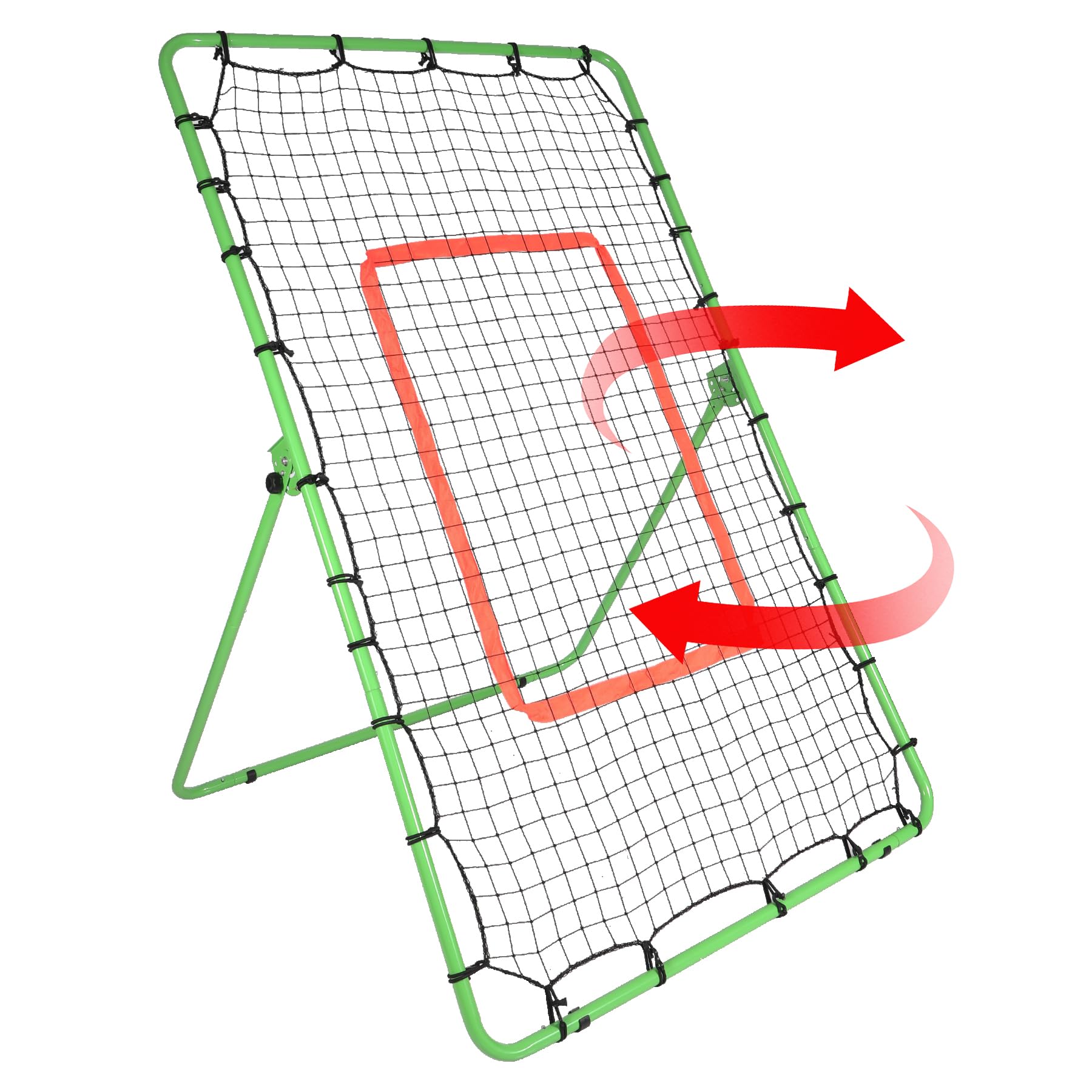 Lineslife 6x4FT Pitchback Baseball Trainer, 4 Height Baseball Rebounder Net