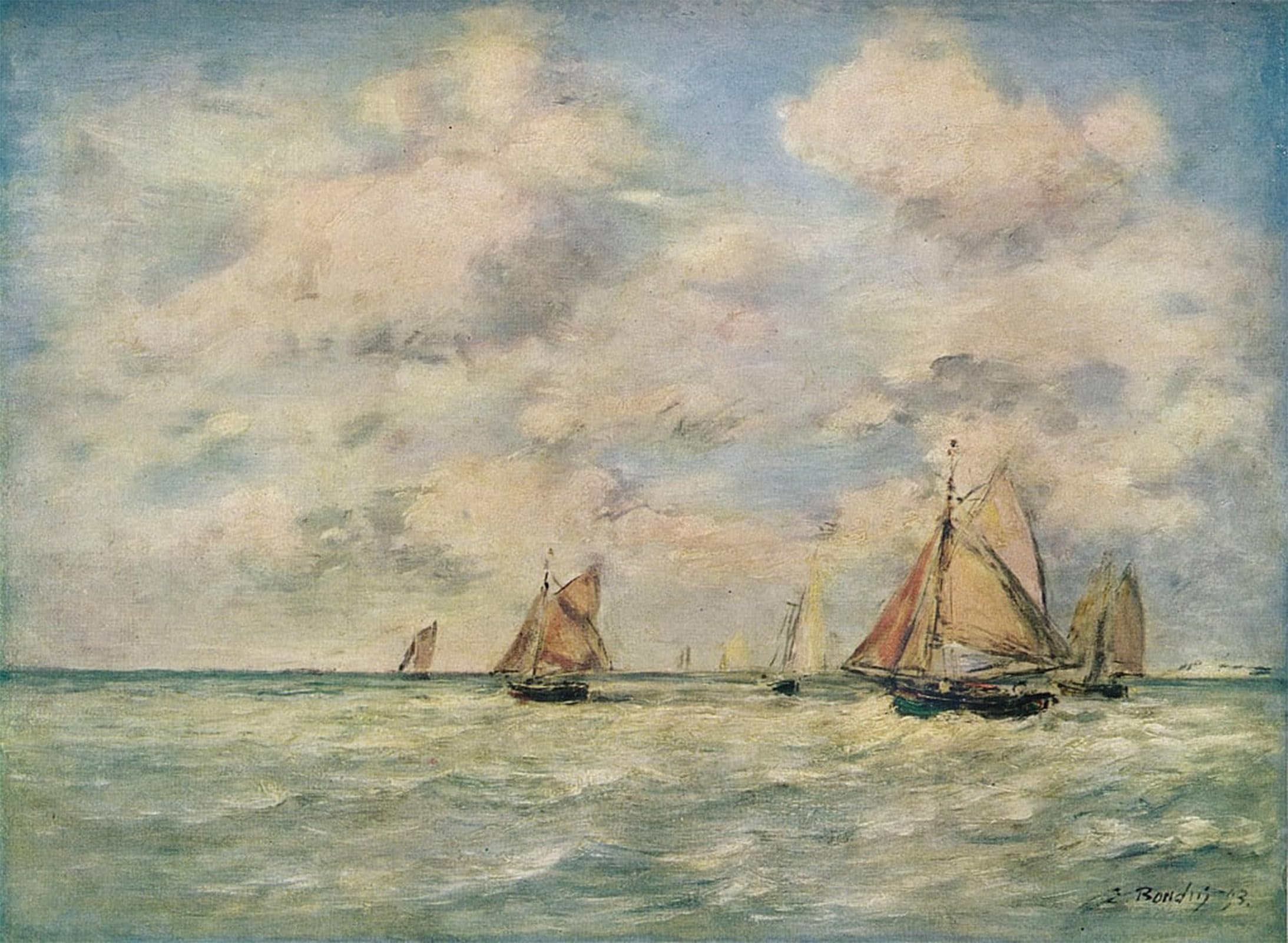 Tableaux Graffiti Art Mural pour Rénover la Décoration Murale Eugène Boudin