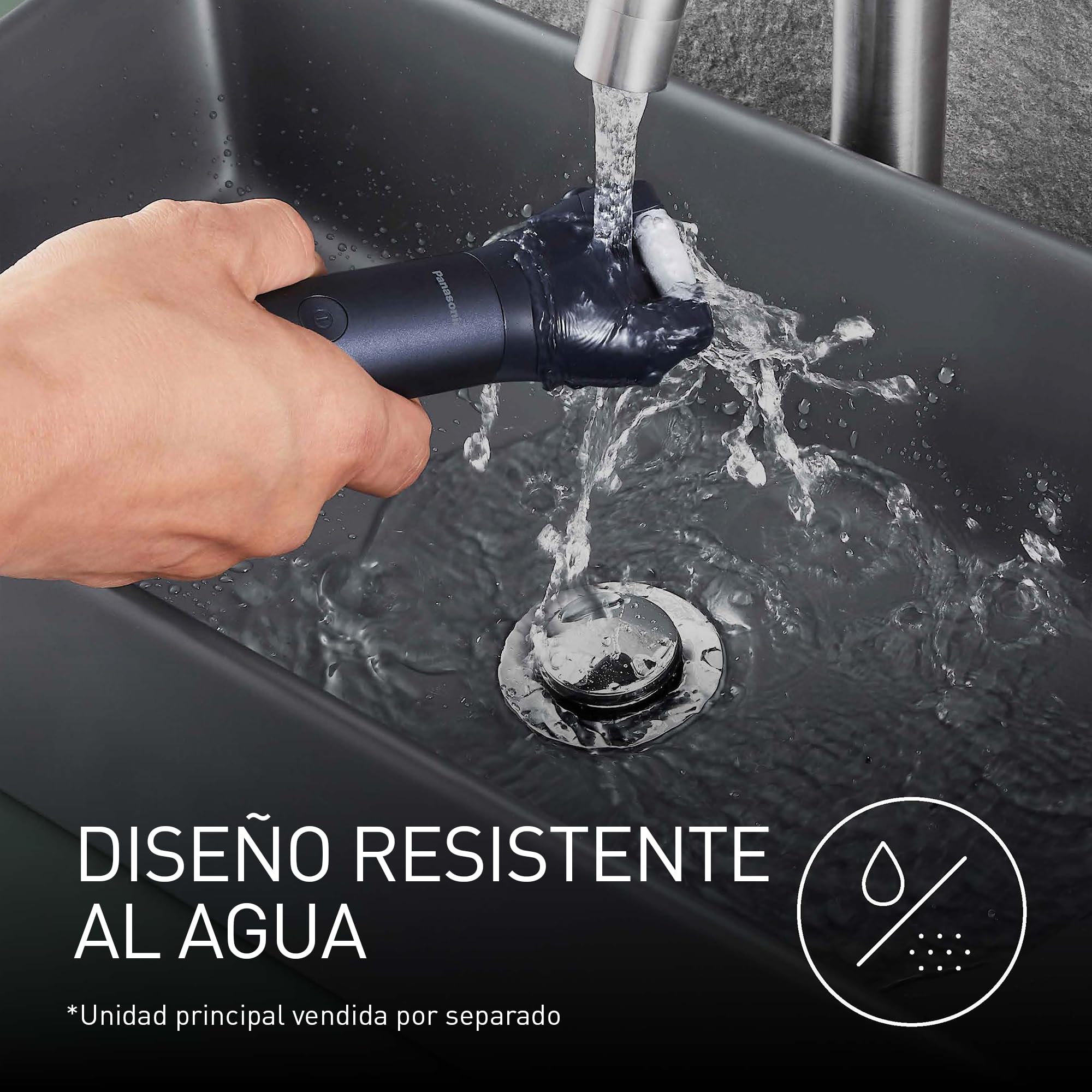 Panasonic ER-CFC1-A503 MULTISHAPE [Sistema De Cuidado Personal] Accesorio Cabezal para el Cuidado de los Pies, Lima Eléctrica para Pies, Removedor de Durezas, Microcerámica, Negro