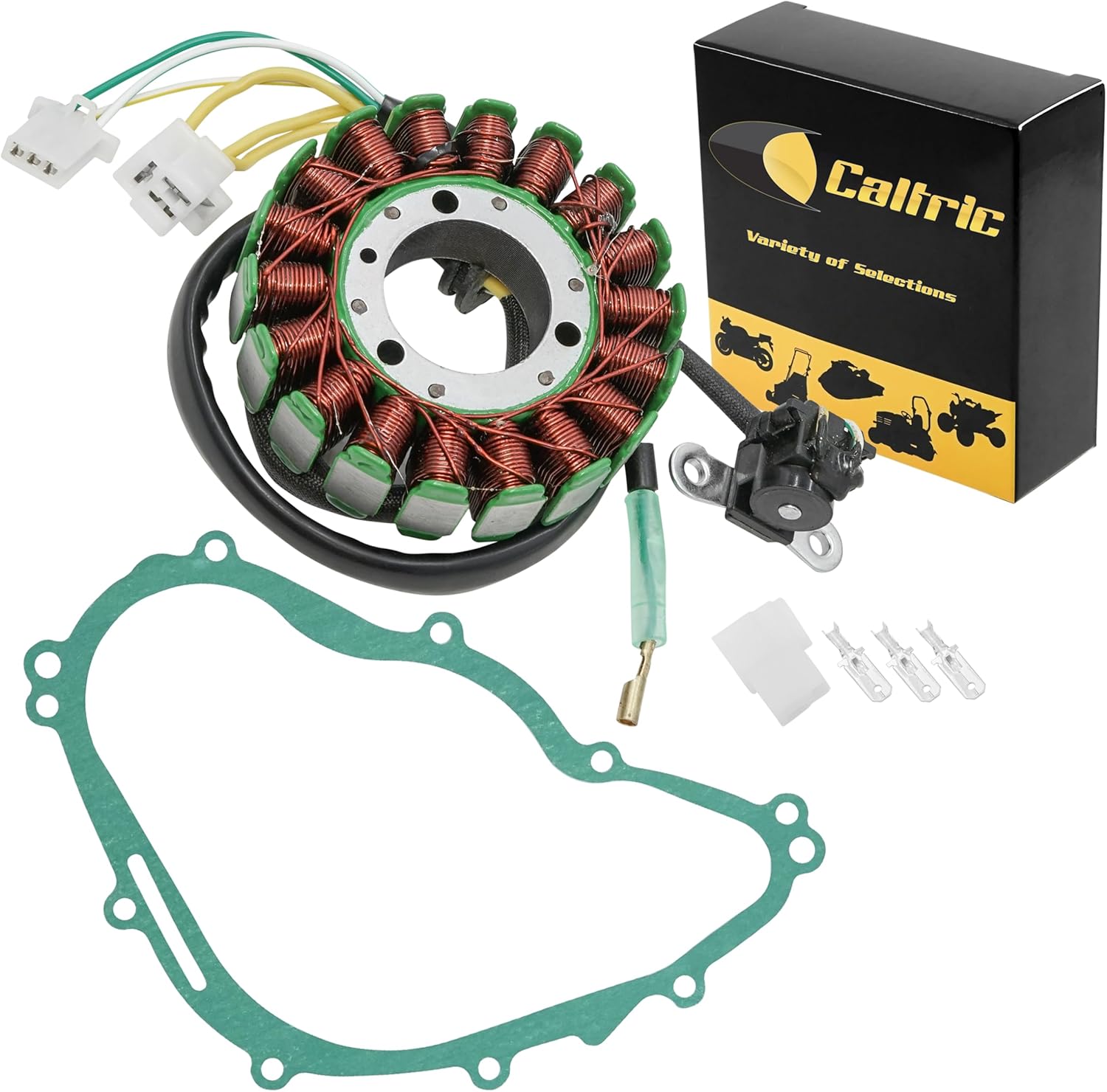 Caltric Stator & Gasket Compatible with Kawasaki Eliminator 125 Bn125 Bn 125 2001-2009 Magneto