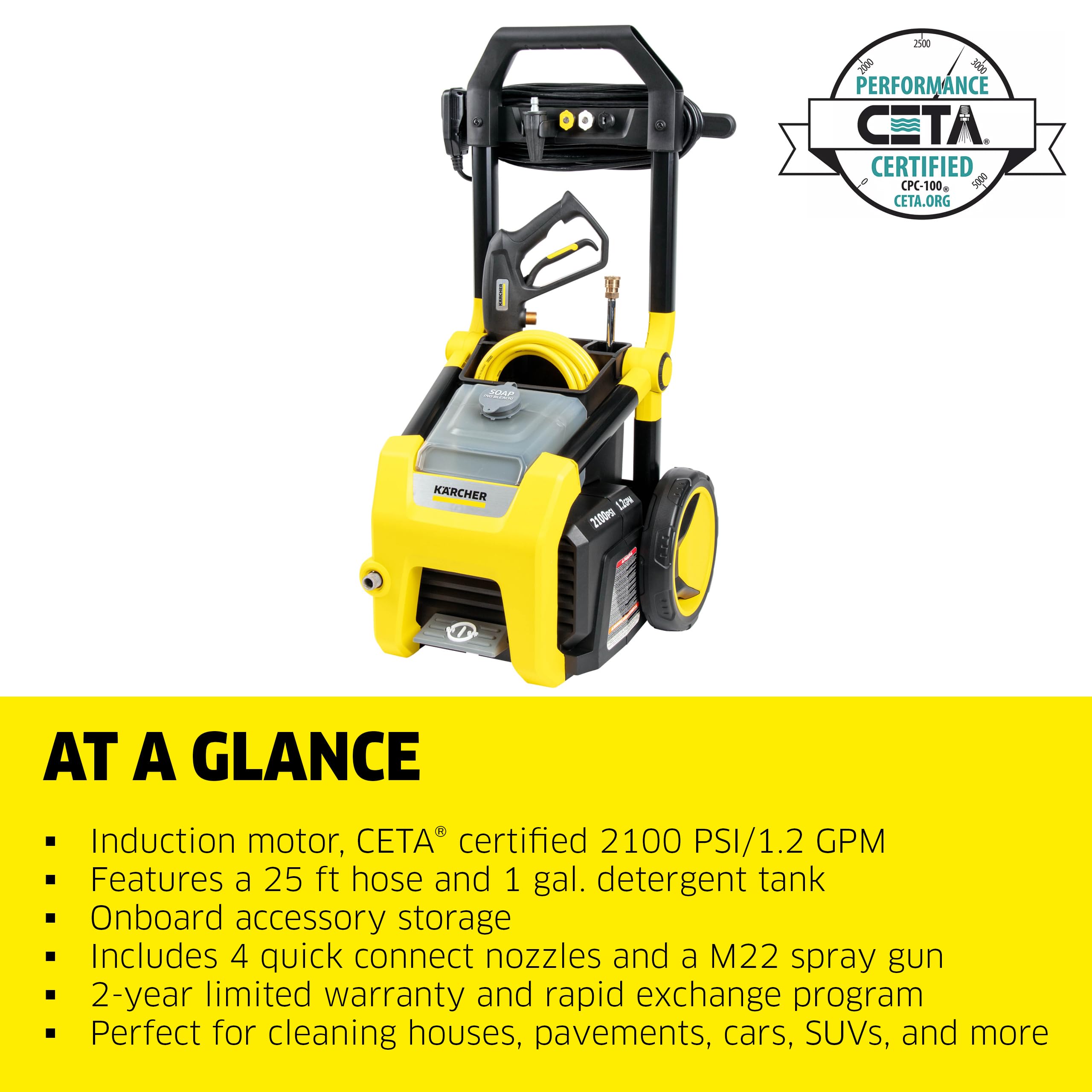 Karcher K2300PS Max 2875 PSI Electric Pressure Washer
