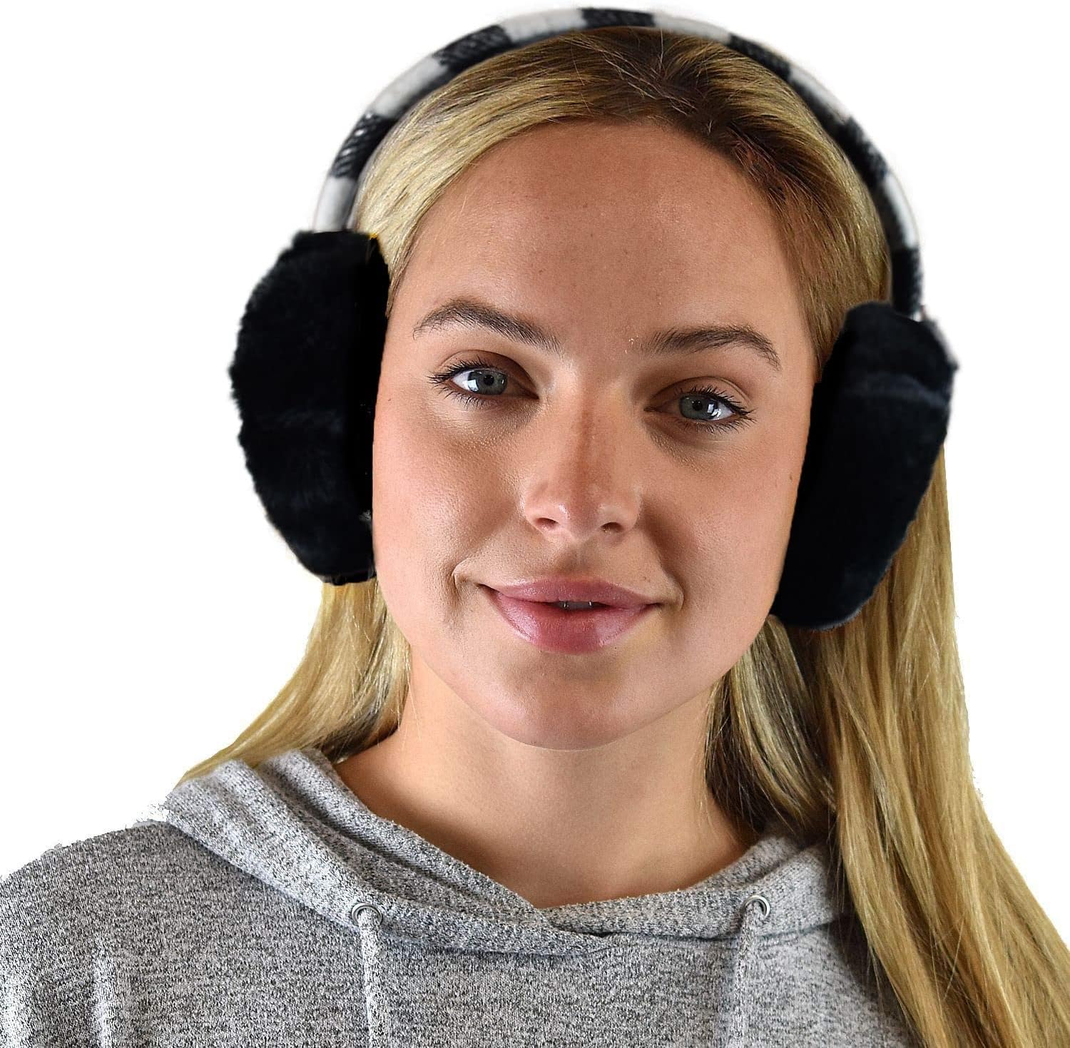 C.C Soft Winter Warm Adjustable Headband Ear Warmer Earmuffs