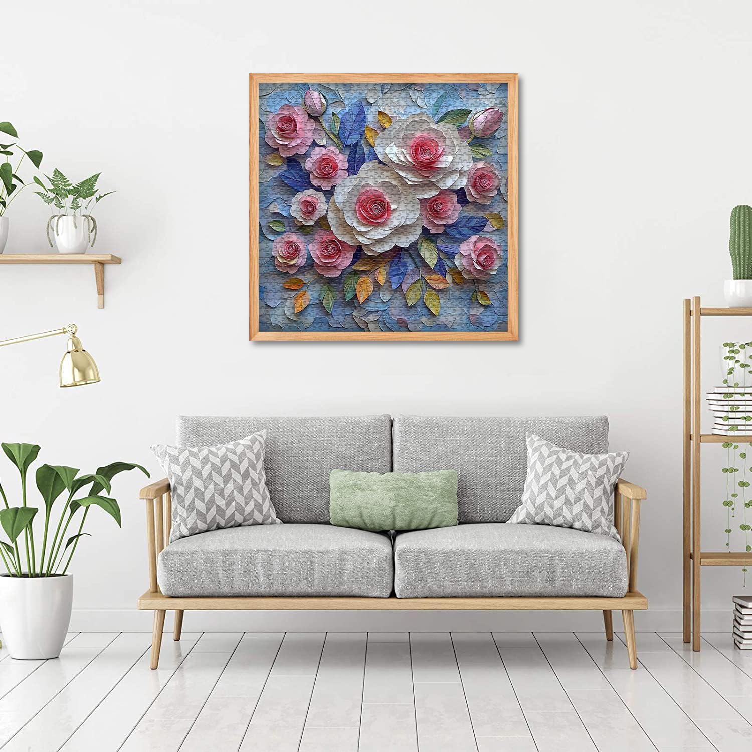 Puzzle 1000 pezzi per adulti, Puzzle 1000 pezzi, Puzzle per adulti Fiori colorati con farfalle Puzzle, Puzzle per adulti Giochi-1000 pezzi (70x50 cm