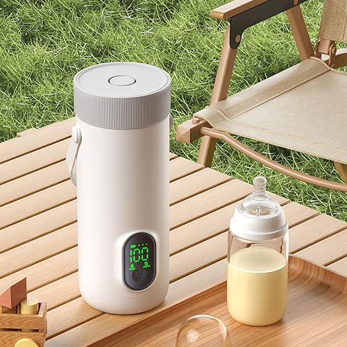 Miniatura 9 de Jectse Hervidor eléctrico portátil de acero inoxidable de 11.8 fl oz USB de 10 minutos de ebullición rápida inalámbrica para té y café, pequeña