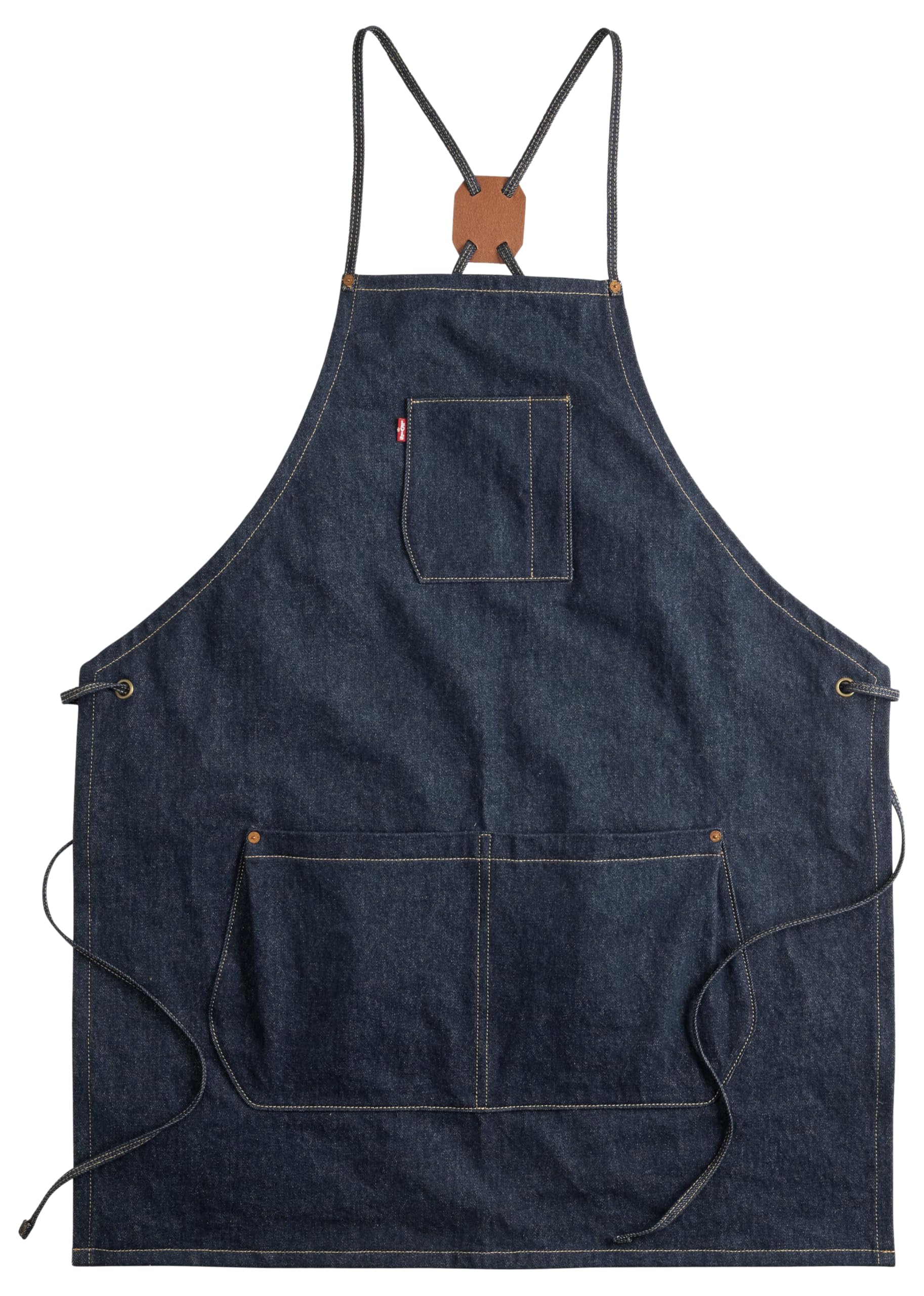 Levi's RED TAB Mainline Adjustable Denim Apron, Z9999 CNY Black Gold, One Size, Z9999 CNY BLACK GOLD, jeden rozmiar