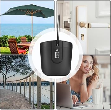 Portable Beach Safe Lock Box With Code - 2L Waterproof Storage for Travel and Valuables