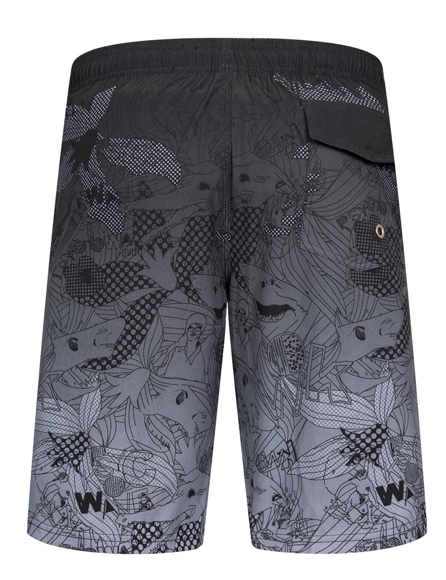 APTRO Costumi Pantaloncini da Bagno Uomo Mare Surf Piscina Stampa Hawaiana Estiva Grande Asciugatura Rapida con Fodera in Rete