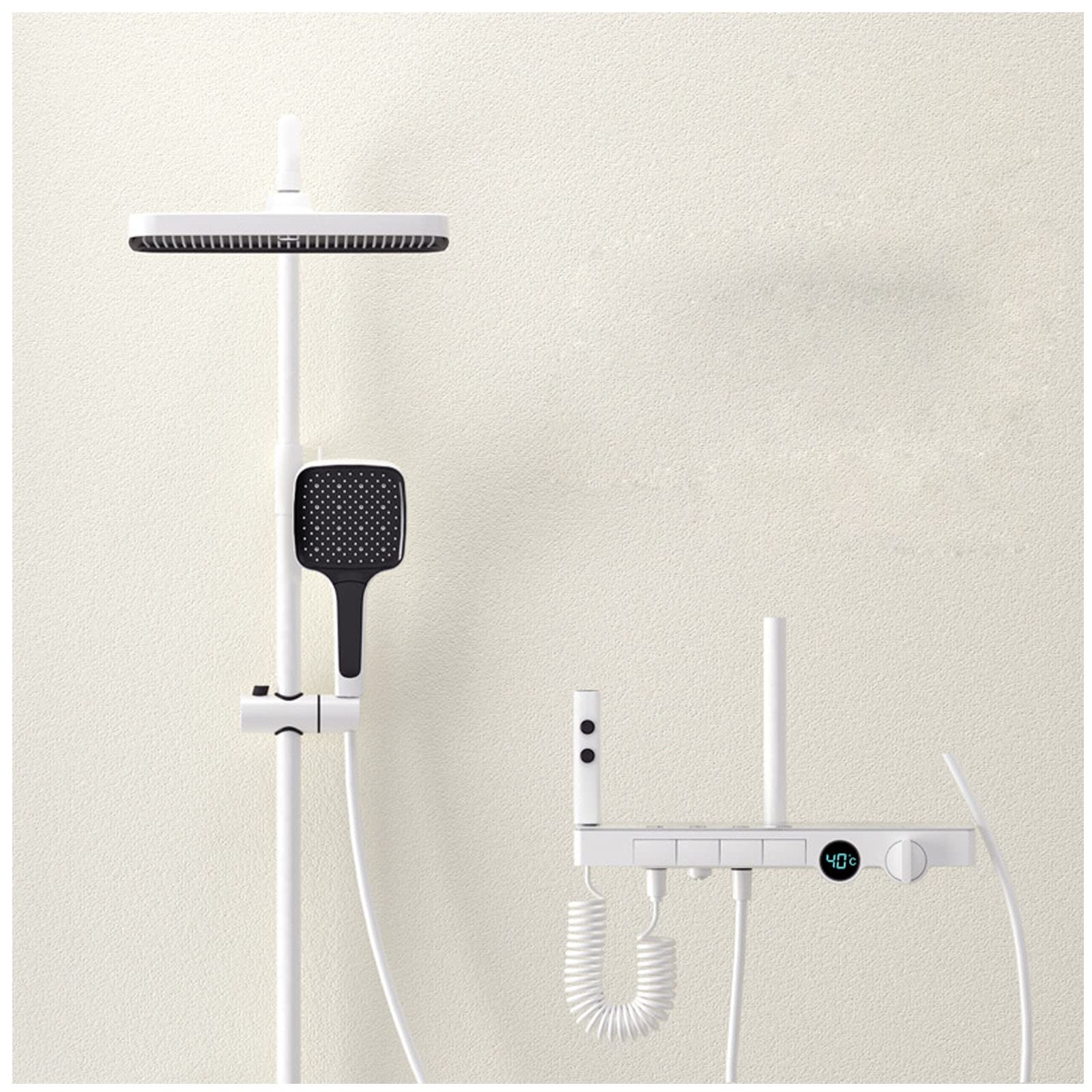 Système de douche thermostatique affichage température douchette à main