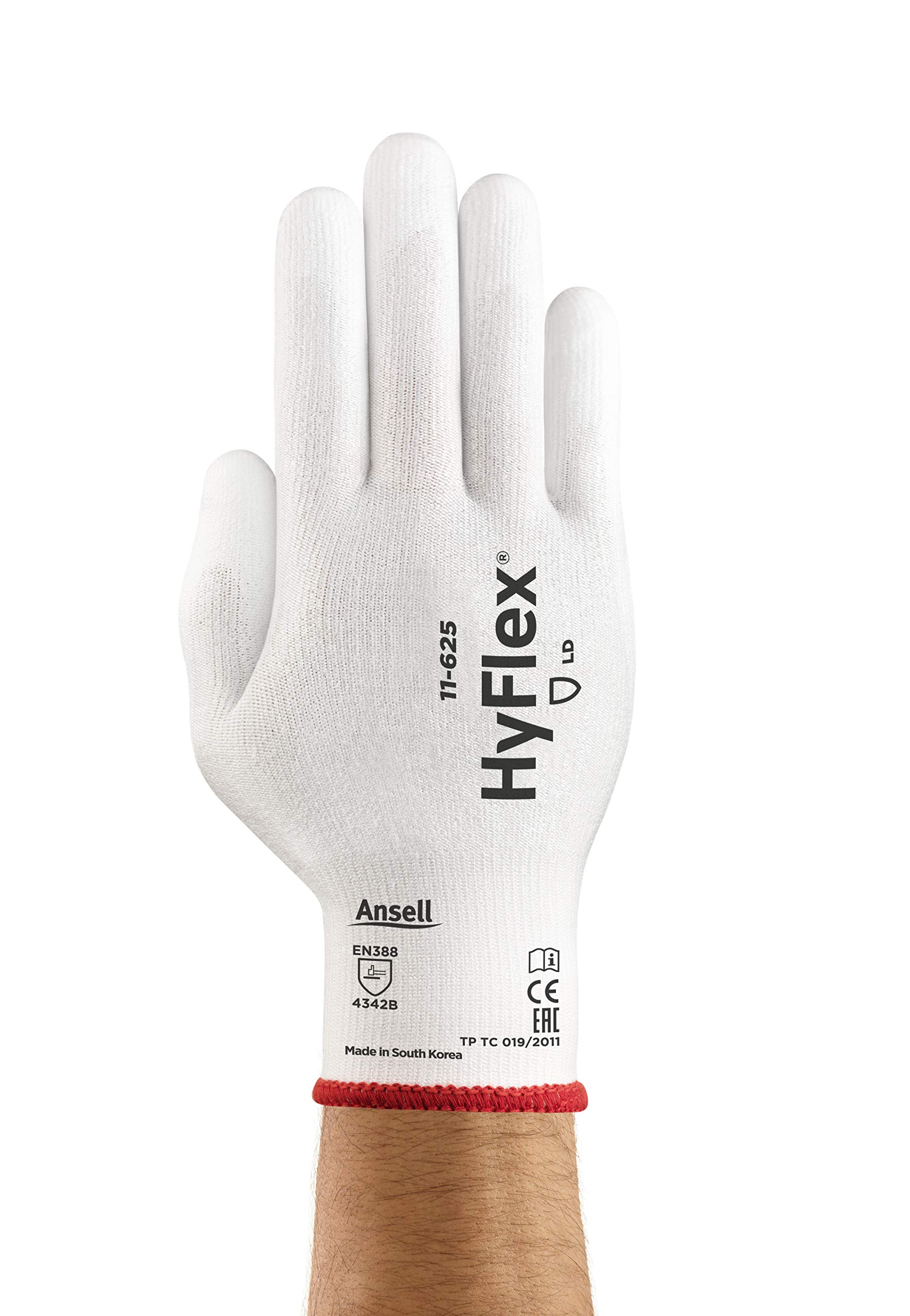 Ansell HyFlex 11-625 Schnittschutz-Handschuhe, Mechanikschutz, Weiß, Größe 10 (12 Paar) bei Günstiger Preis