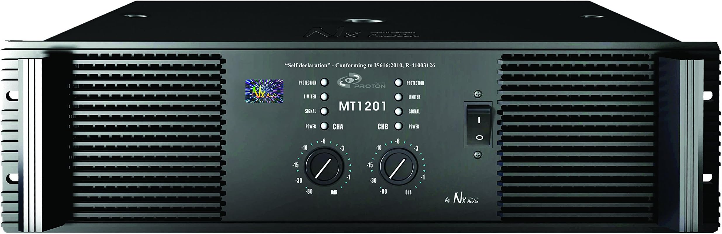 NX Audio Proton MT1201 Live Sound Power Amplifier