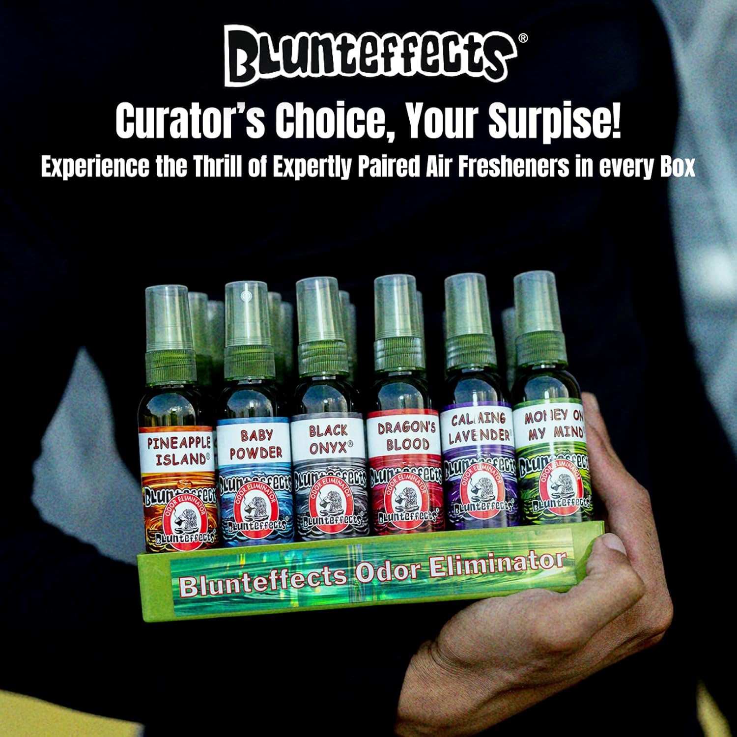 Blunteffects 100% Concentrated Air Freshener Car/Home Spray (5 Assorted Scents) by Blunteffects