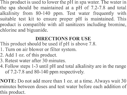 Miniatura 8 de SpaChoice 472-3-5061-02 Reduce el pH para spas y jacuzzis, 1.5 libras, paquete de 2