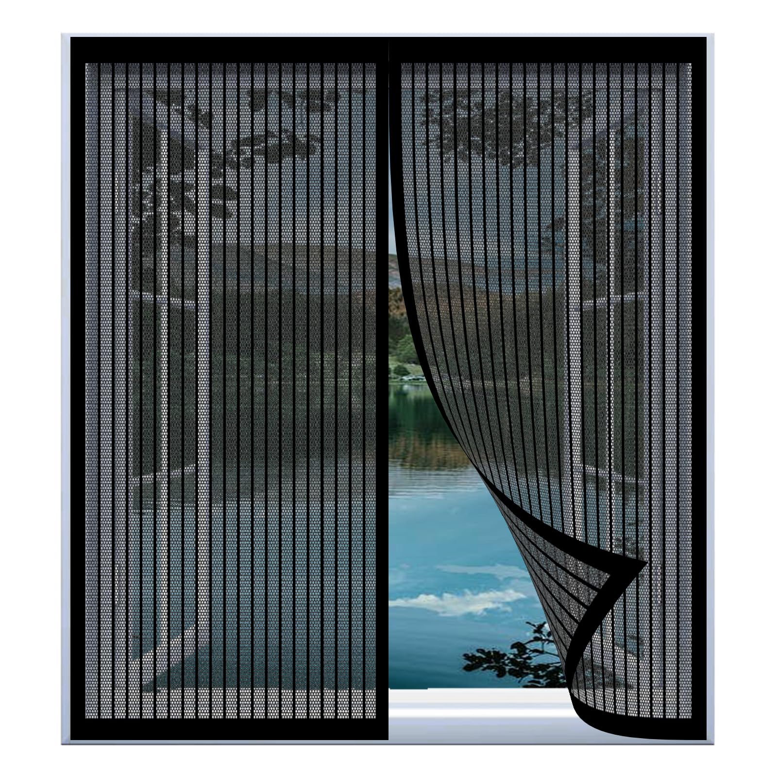 Moustiquaire porte fenetre 120 x 129 cm : stopper les insectes sans percer vos menuiseries