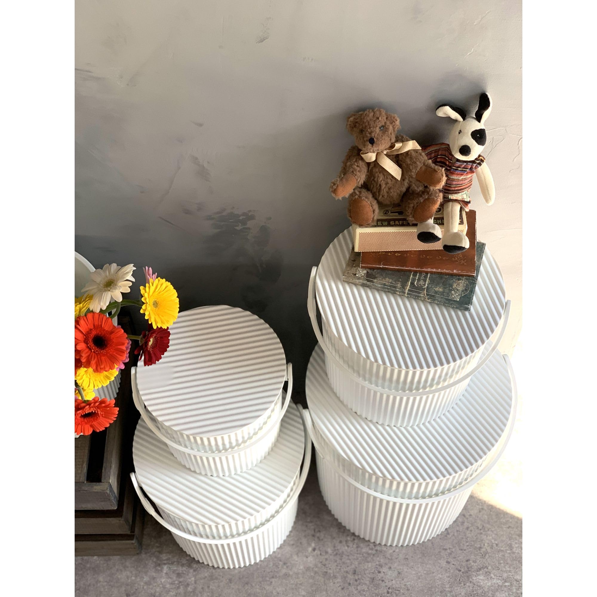 Hachiman Omnioutil Mittel 10 L Eimer mit Deckel Weiss