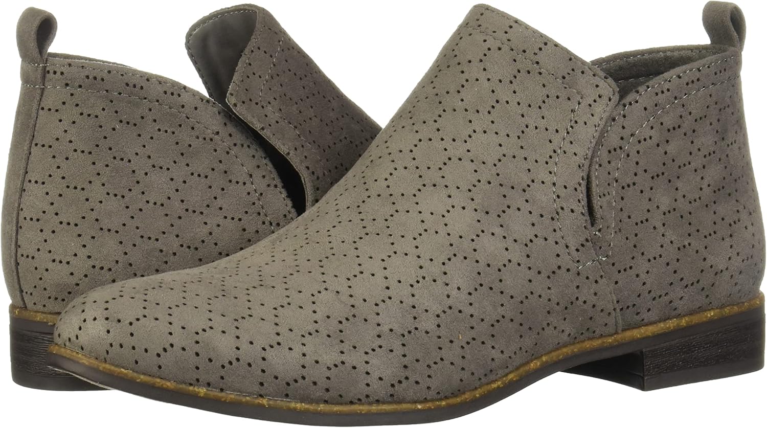 Dr. Scholl's Shoes Women's Rate Ankle Boot, Dark Shadow Grey Perforated Microfiber Suede, 8 US - Image 15