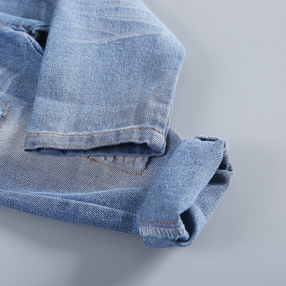 KIDSCOOL SPACE Salopette di Jeans Blu e Nera per Neonati e Bambini/Ragazze, Abbigliamento da Lavoro in Jeans