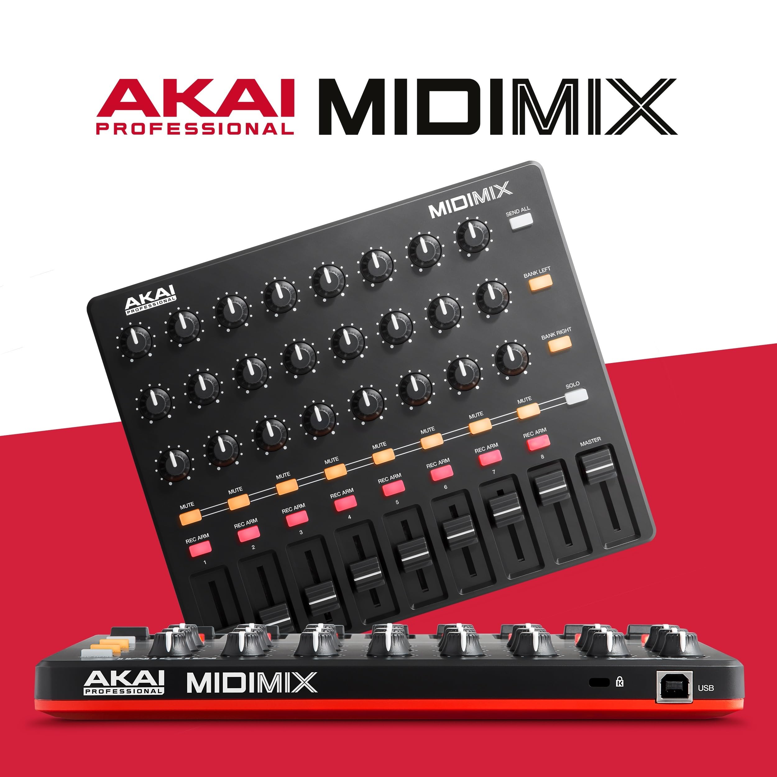 Akai Professional MidiMix - Mixer e Controller MIDI USB Leggero e Professionale + Ableton Live Lite