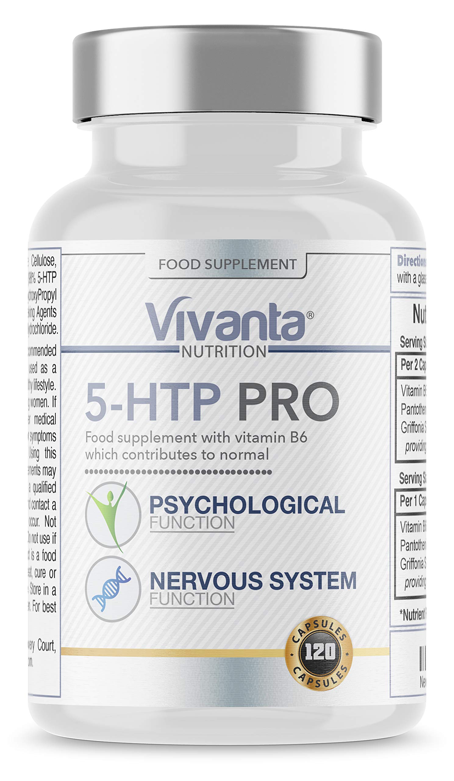 5HTP Pro – 1632mg Griffonia Seed From Extract – Providing 200mg 5 HTP Per Serving – 5HTP High