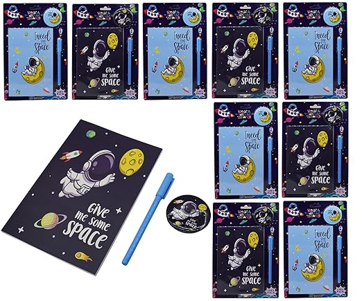 Kidizkart Stationery Gift Set for Kids Diary, Pen & Badge Gift Set, Rakshabandhan Gift Set for Girls Boys Party Favor Return Gift Set Birthday Return Gift