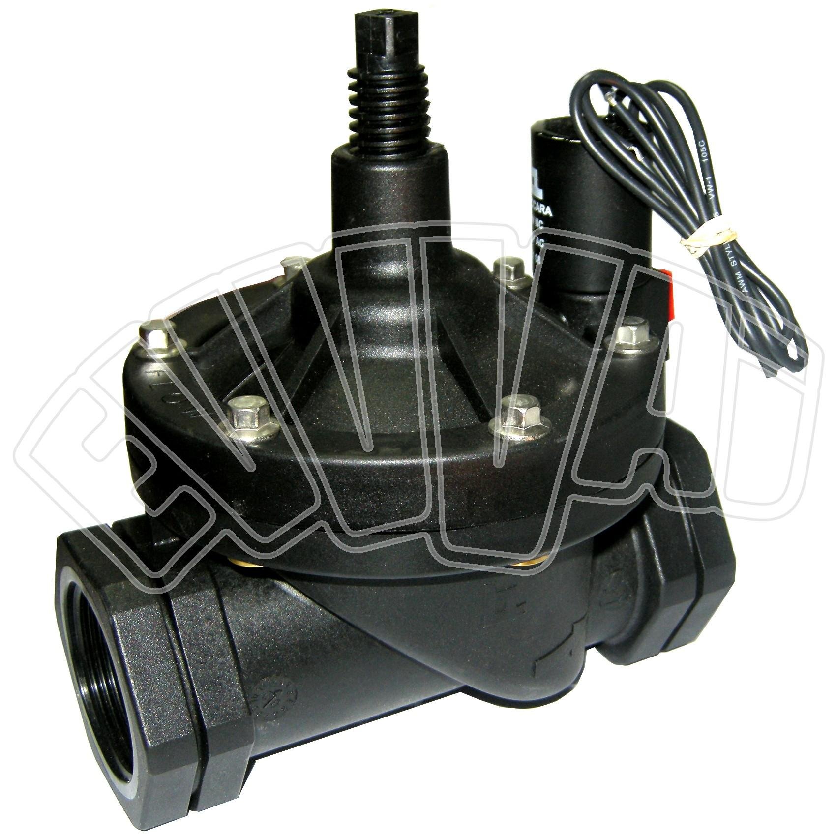 ELETTROVALVOLA 2" - 24V NYLON CON REGOLATORE DI FLUSSO IRRIGAZIONE GIARDINO