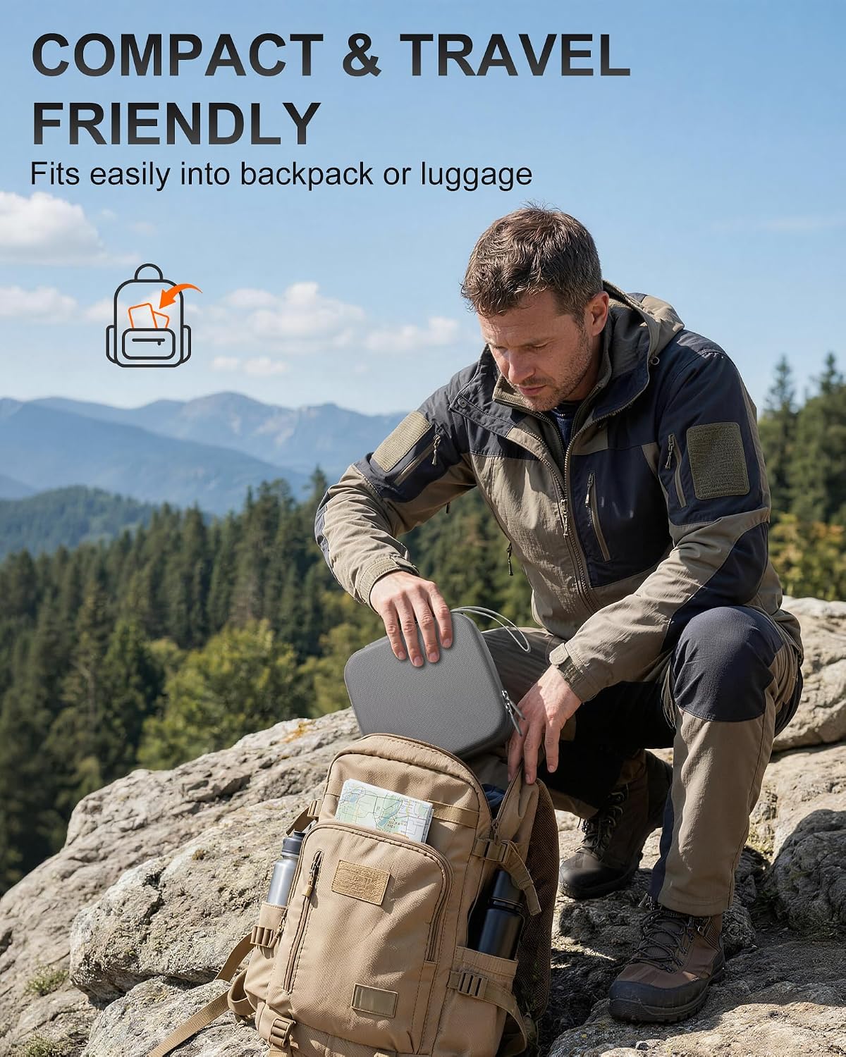 ProCase Carrying Case for Neo 2 Drone and Batteries -Grey