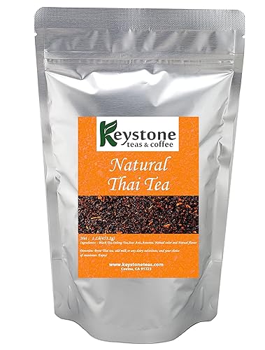 Keystoneteas - Té natural tailandés hecho con Assam premium, té Oolong, sabor auténtico que hace té helado tradicional de restaurante y té Boba, 16