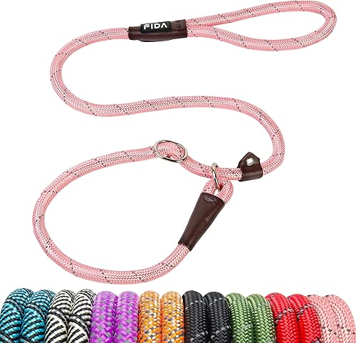 Vista 44 de Fida Paquete de 5 correas antideslizantes duraderas a granel, resistentes de 1/2 pulgadas x 6 pies, cómoda correa antideslizante para perros Verde