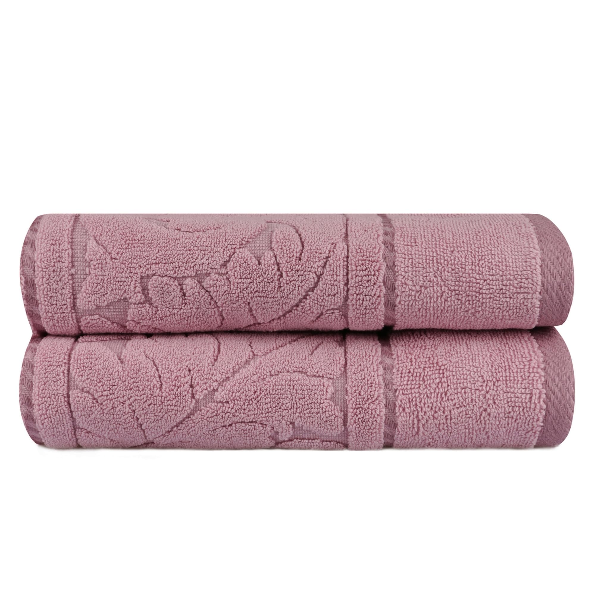 WELL HOME MOBILIARIO & DECORACIÓN Hand Towel Set (2 Piece) Pale Pink, Pink Stick, 50x90 - Image 2