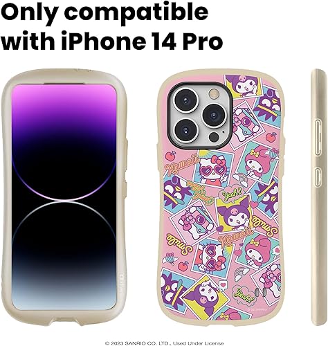 Miniatura 3 de iFace Cinnamoroll - Correa de cuentas + funda de primera clase para iPhone 14 Pro (Hello Kitty y amigos - Seize The Day)