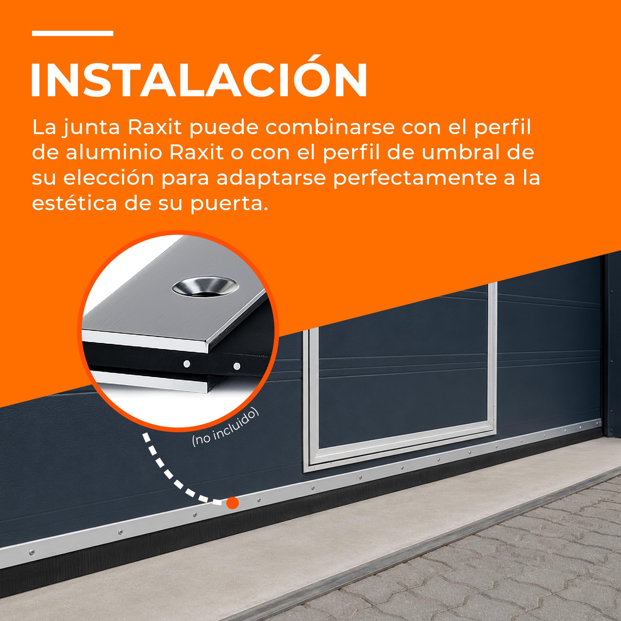 Burlete Puerta Exterior SEAL Anti Roedores 5 m x 75 mm